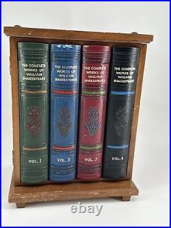 Wood Cabinet/Faux Leather Books with Hidden Liquor Decanter Set