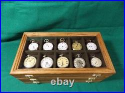 Wooden case for 30 pocket watches
